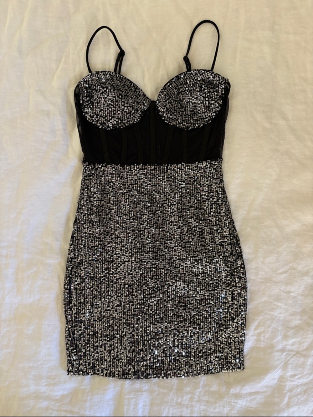 Sparkly sequin night out dress